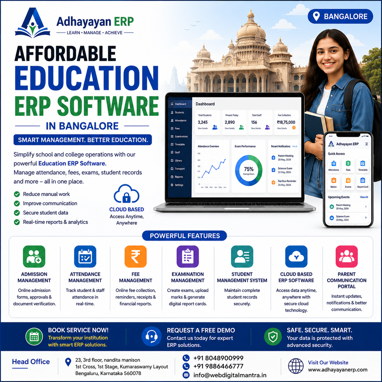 Affordable Education ERP Software for Bangalore Institutions