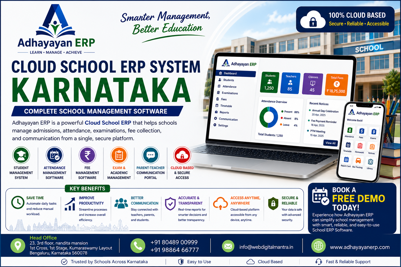 Cloud School ERP System Karnataka | School Management